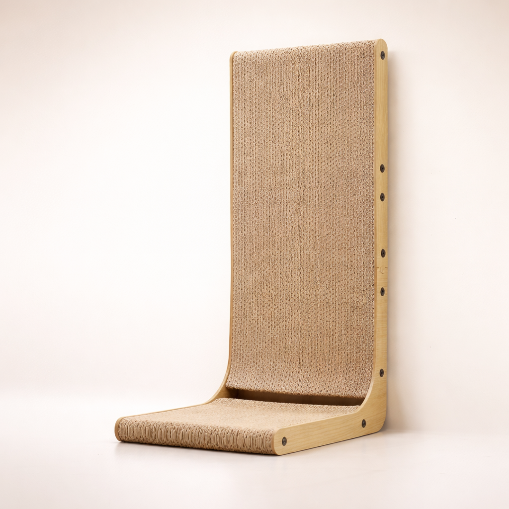 Cat Scratcher Post – L-Shape with Ball Toy