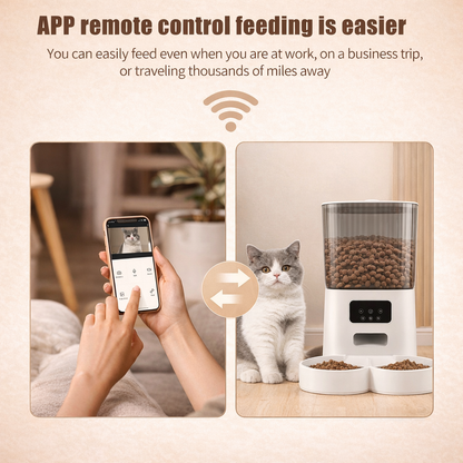 Dual Pet Feeder – Automatic with Camera & App Control