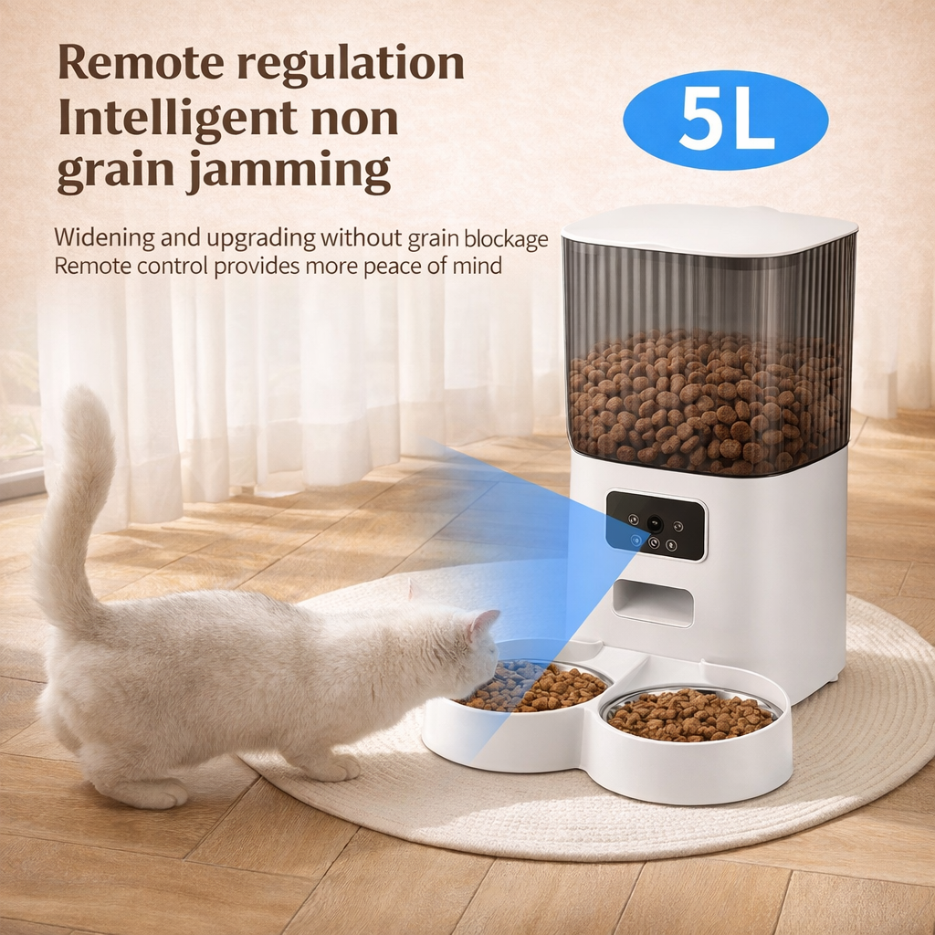 Dual Pet Feeder – Automatic with Camera & App Control