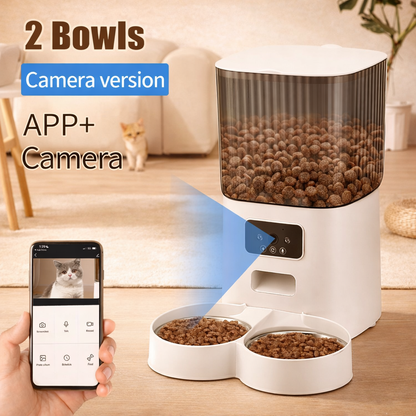 Dual Pet Feeder – Automatic with Camera & App Control