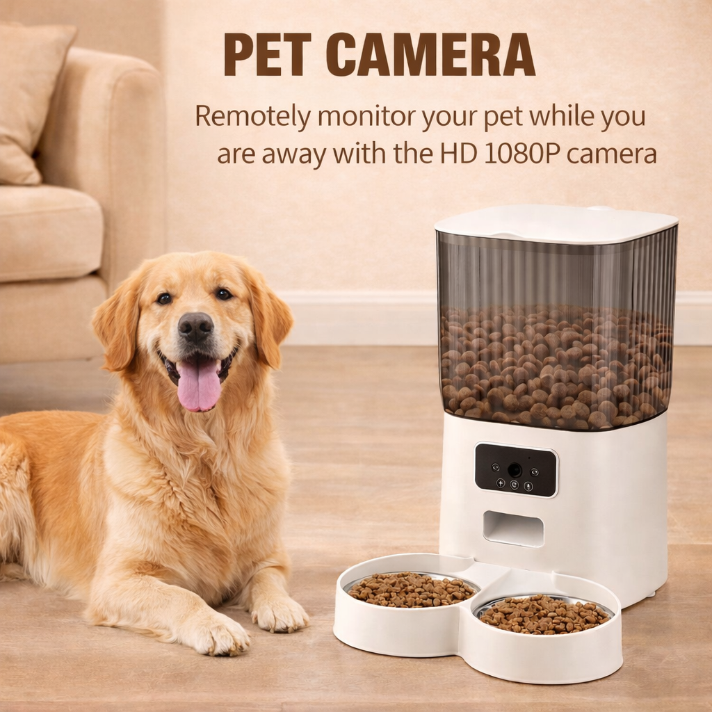 Dual Pet Feeder – Automatic with Camera & App Control