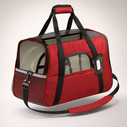Comfort-Fit Airline Pet Carrier for Cats & Small Dogs