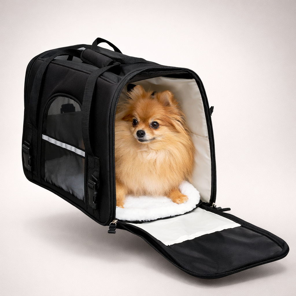 Comfort-Fit Airline Pet Carrier for Cats & Small Dogs
