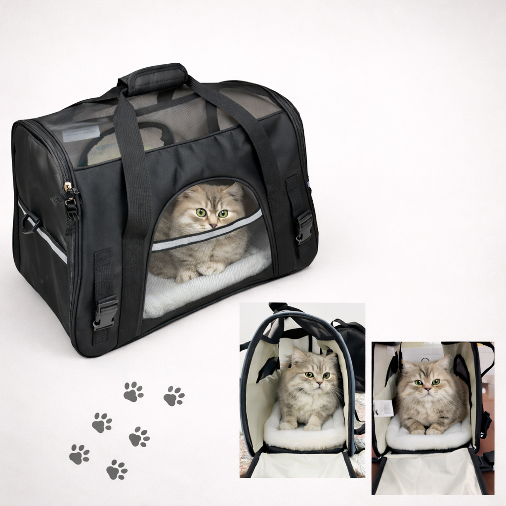 Comfort-Fit Airline Pet Carrier for Cats & Small Dogs