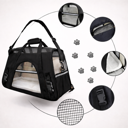 Comfort-Fit Airline Pet Carrier for Cats & Small Dogs