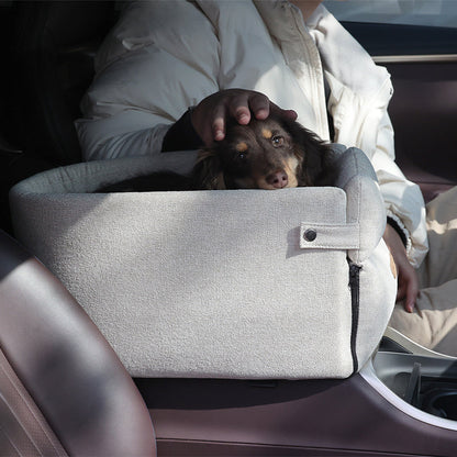 Portable Dog Car Seat Bed – Travel Safety Carrier for Small Dogs & Cats | Comfortable, Secure & Versatile Pet Car Accessory