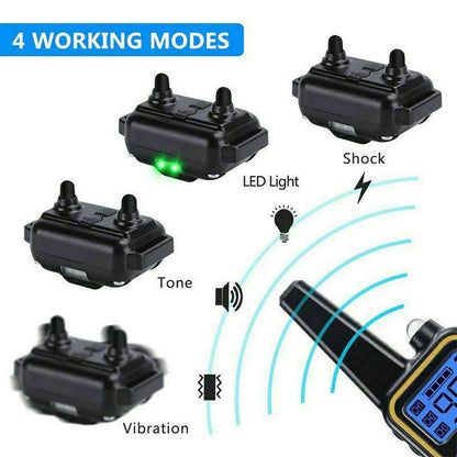 Jack & Susy™ Smart Dog Training Collar Set – 2600 FT Remote Control, Dual Waterproof Collars & Rechargeable LCD System
