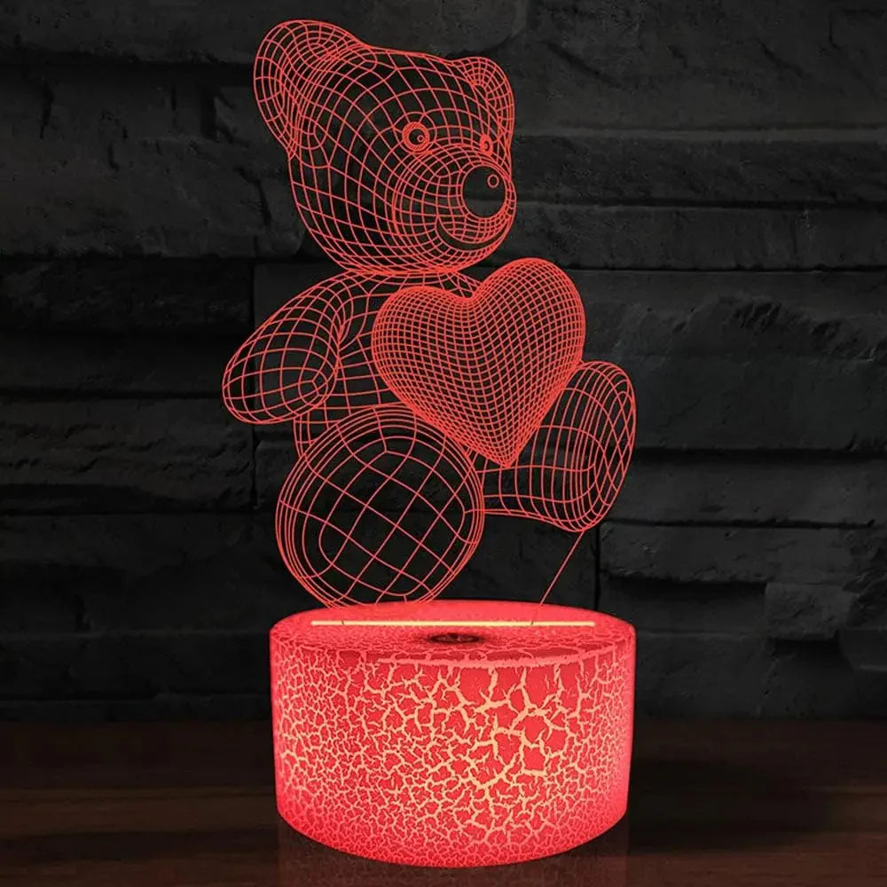 3D LED Night Light – Acrylic USB Lamp