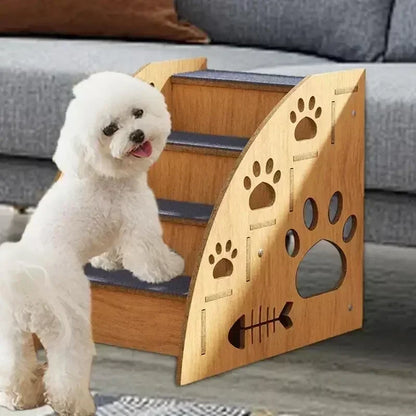 Pet Stairs – Wooden Non-Slip Dog Step