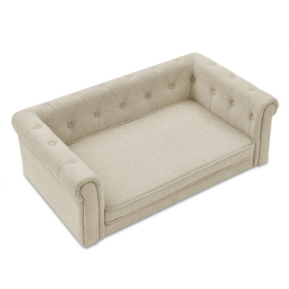 Jack & Susy™ Elegant Raised Pet Sofa Bed for Medium & Large Dogs – Modern Comfortable Dog Couch