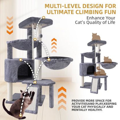 Cat Tree Tower – Condo & Hammocks