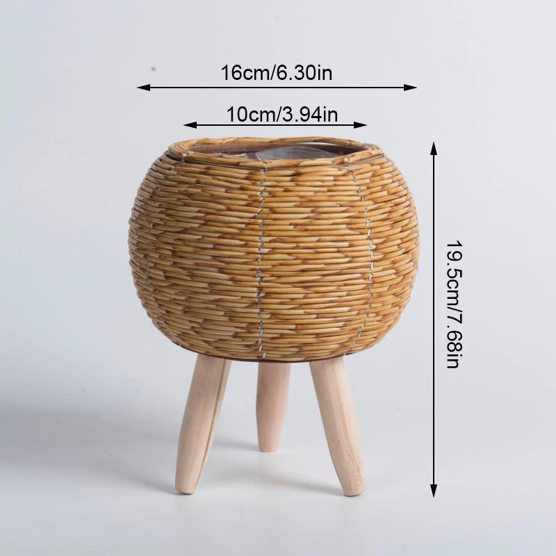 Rattan Plant Basket – Nordic Flower Stand
