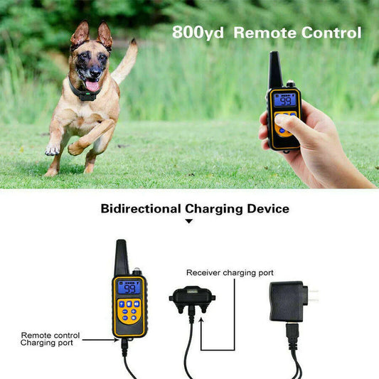 Jack & Susy™ Smart Dog Training Collar Set – 2600 FT Remote Control, Dual Waterproof Collars & Rechargeable LCD System